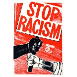 Propaganda Poster Stop Racism Morning Star Sprague Newspaper