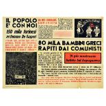 Propaganda Poster Communist Atrocities Italy Elections Democrazia Cristiana