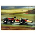 Sport Poster Formuala One F1 Lotus Ford Graham Hill Racing