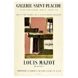 Advertising Poster Louis Mazot Painting Art Exhibition Cafe