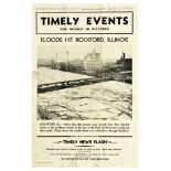 Advertising Poster Timely Events Floods Rockford Illinois
