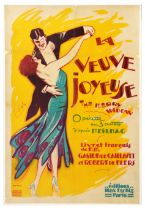 Advertising Poster Merry Widow Operetta Meilhac Dola Comic Elegant Classic