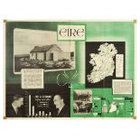 Propaganda Poster Map Review 48 Britain Shopping for Food Doctors Europe Children Eire Ireland