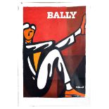 Advertising Poster Bally Shoes Villemot Man