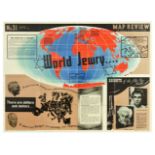 Propaganda Poster Map Review 31 World Jewry US Dollars Old Vic Women at Work
