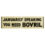 Advertising Poster Bovril Beef Hot Drink Januarily Winter