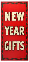 Advertising Poster New Year Gifts Mistletoe Christmas