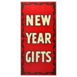 Advertising Poster New Year Gifts Mistletoe Christmas