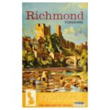 Travel Poster Richmond Yorkshire British Rail Swaledale