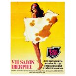 Advertising Poster Iberpiel Leather Clothing Pinup Spain