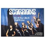 Advertising Poster Scorpions Rock You Like A Hurricane Hard Rock Music