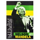 Propaganda Poster Nelson Mandela Anti Apartheid South Africa President