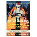 Sport Poster Formula One British Grand Prix Brands Hatch Castrol RAC Siffert