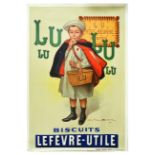Advertising Poster Lulu Biscuit Lefevre Utile