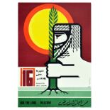 Propaganda Poster Revolution Until Victory Land Palestine Kaffiyeh