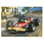 Sport Poster Formuala One F1 Lotus Ford Graham Hill Racing City