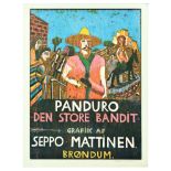 Advertising Poster Seppo Mattinen Art Panduro Den Store Bandit