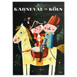 Travel Poster Cologne Carnival Koln Karneval