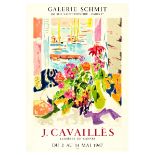 Advertising Poster Jules Cavailles Art Exhibition Cannes Lights Paris Flowers