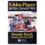 Sport Poster Formula One British Grand Prix Brands Hatch Car Racing Reutemann