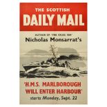 Advertising Poster Scottish Daily Mail Newspaper Monsarrat
