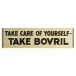 Advertising Poster Bovril Beef Hot Drink Take Care