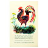 Travel Poster London Underground Country Walks Cockerel