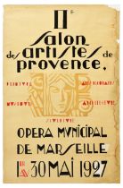 Advertising Poster Provence Artist Salon Art Deco Art Exhibition