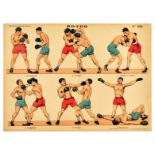 Sport Poster Boxeo Boxing Punching Gym Athlete