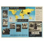 Propaganda Poster Map Review 18 UNRRA Snakes and Ladders