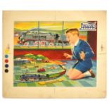 Advertising Poster Jaya Train Set Box Cover Printer's Proof