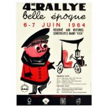 Advertising Poster Rally Belle Epoque Vintage Car Lyon Rochetaillee