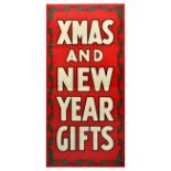 Advertising Poster Christmas New Year Gifts Mistletoe