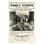 Advertising Poster Timely Events Manhattan Broadway New York