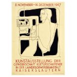 Advertising Poster Silhouette Art Exhibition Kaiserslautern
