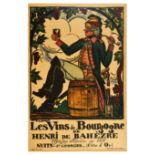 Advertising Poster Henri de Bahezre Burgundy Wine France