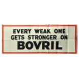 Advertising Poster Bovril Beef Hot Drink Weak Get Stronger