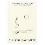 Advertising Poster Giacometti Sculptor Art Exhibition Paris