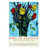 Advertising Poster Roses de Bagatelle Rose Exhibition Flower Kischka Art