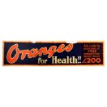 Advertising Poster Oranges for Health Fruit