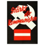 Propaganda Poster Austria Election Communist Party Strength