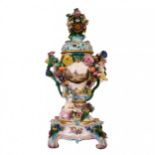 A grandiose porcelain vase "Meissen", 19th century.