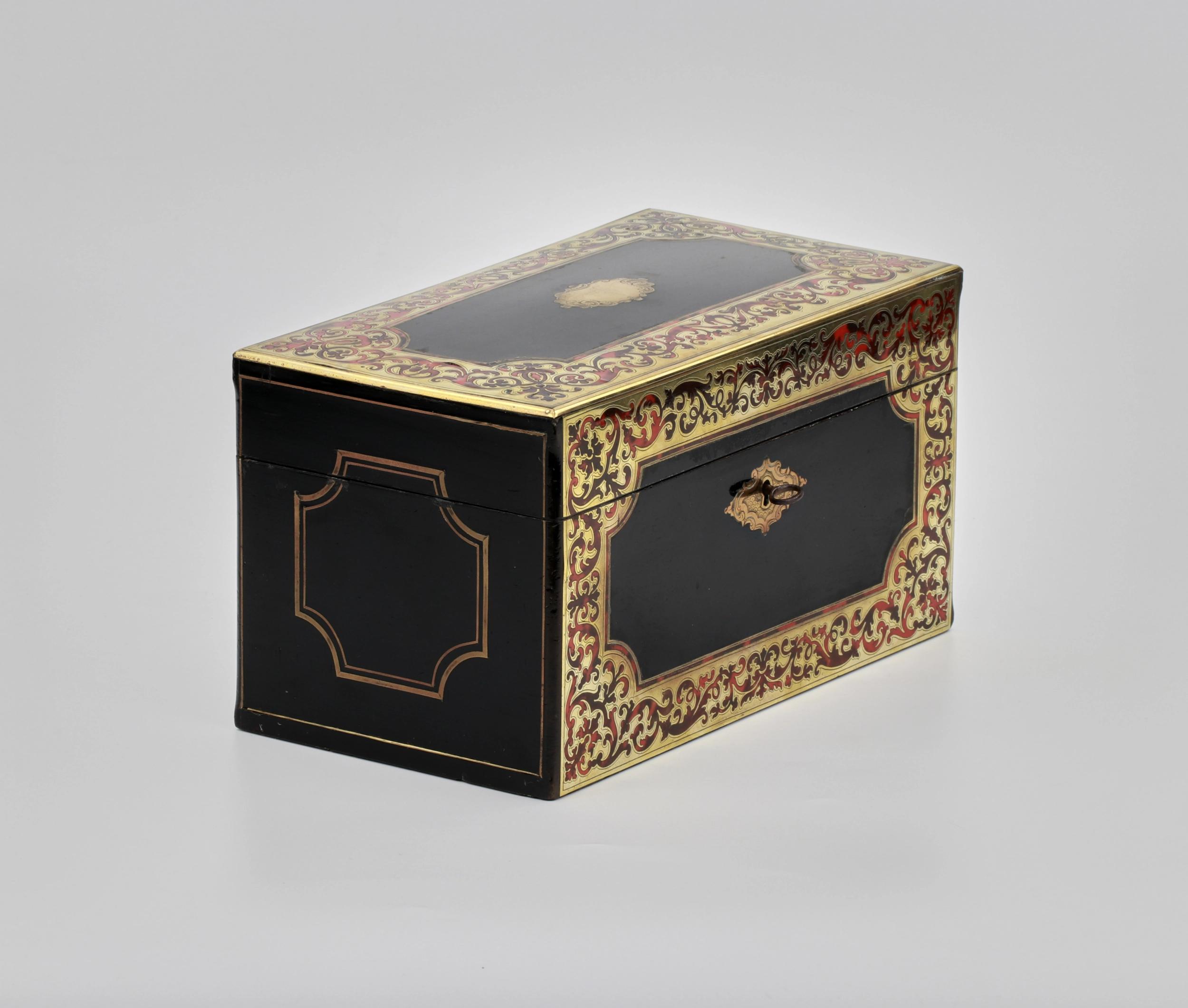 Tea Storage Box Boulle style. - Image 2 of 5