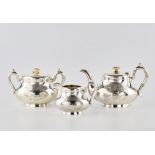 Russian silver tea set