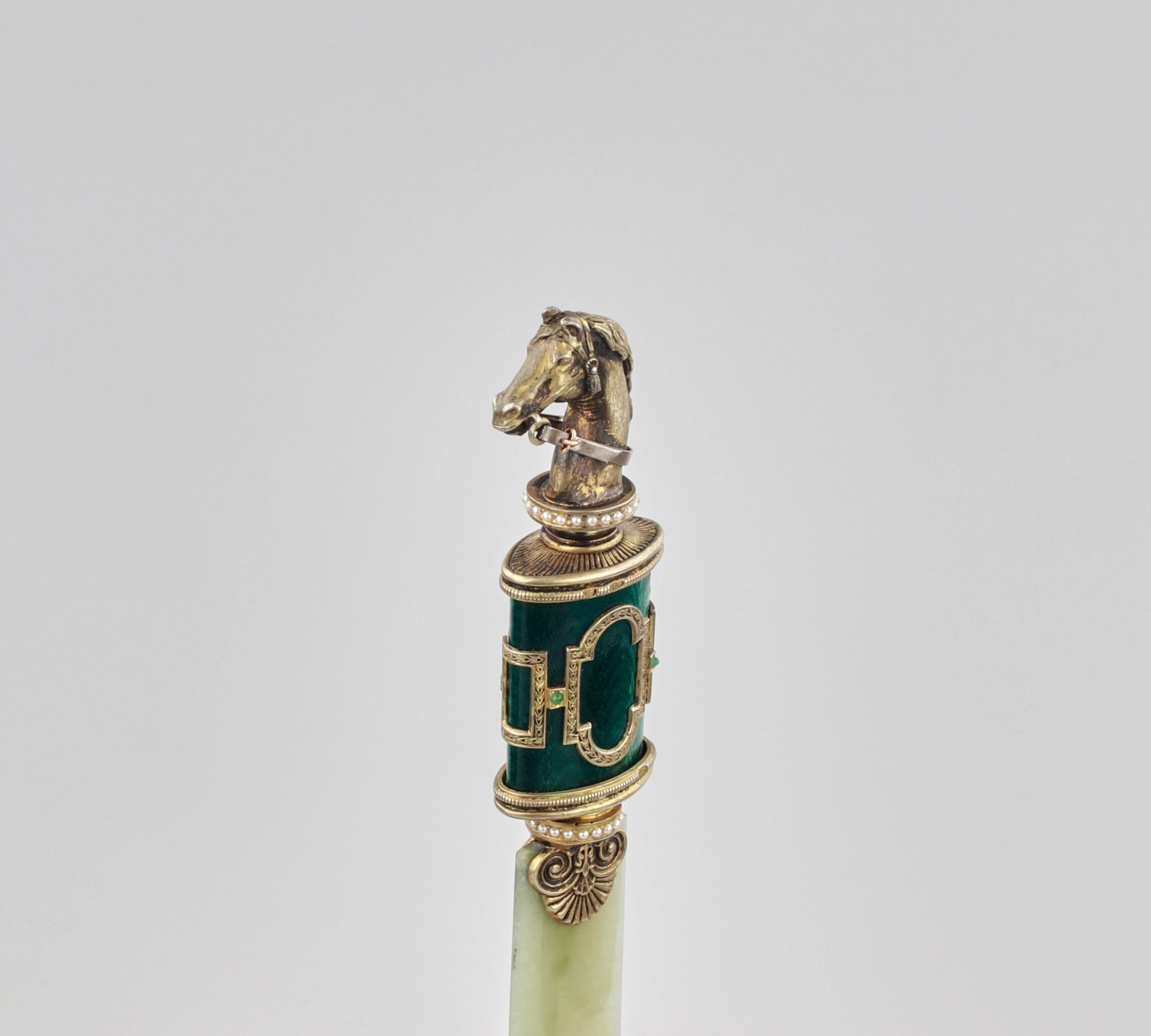 Faberge style horse head written knife - Image 4 of 6