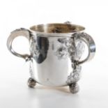 Nice silver cooler for Victorian champagne