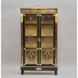 Showcase in Boulle style. 19th century.