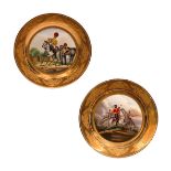 Pair of Plates "Soldier of the Russian army of the 19th century"