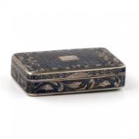 Russian silver snuffbox of the 19th century.