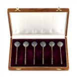 A set of 6 teaspoons from Grachevs Factory in original case.